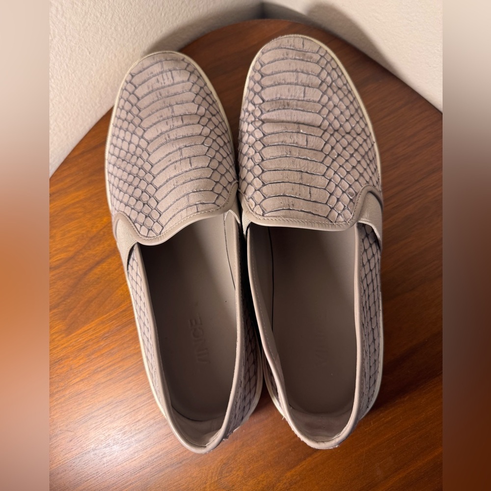 Vince Berlin Leather Python Snakeskin Sneakers Si… - image 6